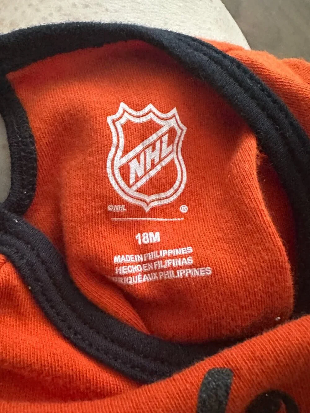 NHL Philadelphia Flyers Girls Onesie set 18 months